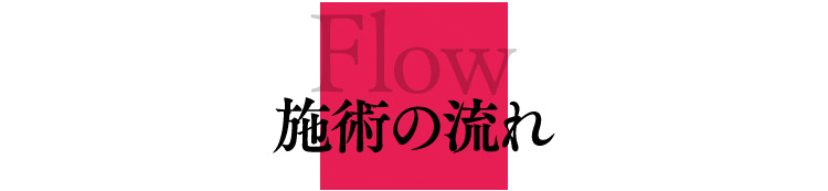 Flow | 施術の流れ